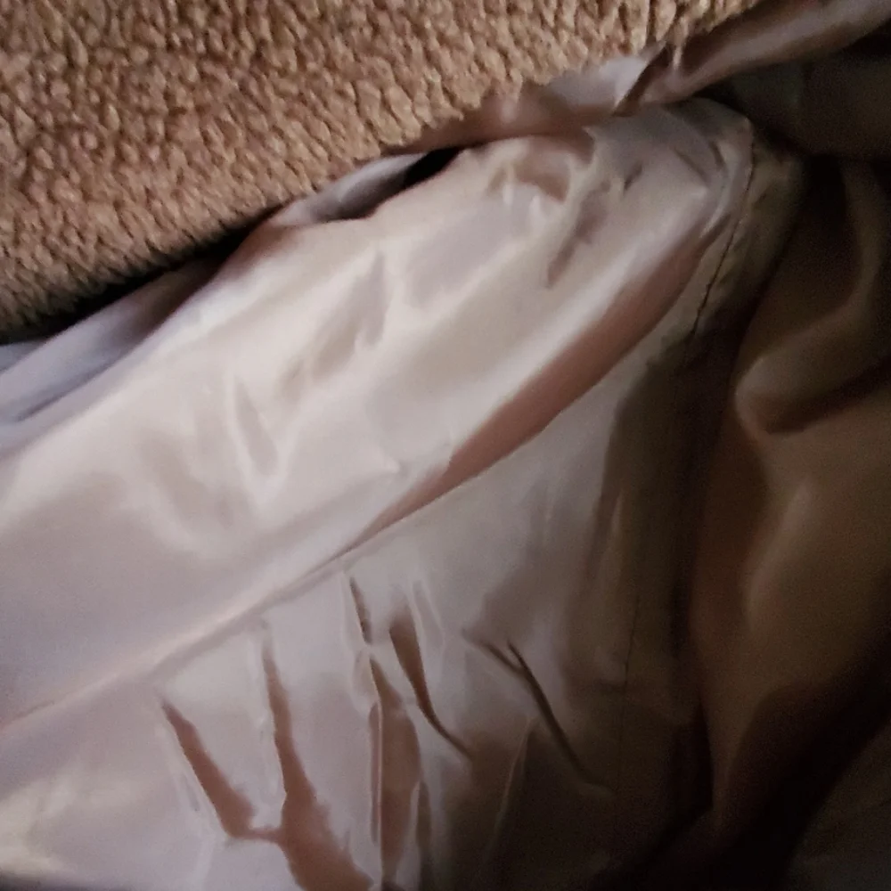 Teddy bear Sherpa hooded jacket coat in brown - Picture 7 of 8